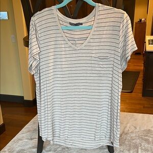 Prana Striped V-Neck T-Shirt